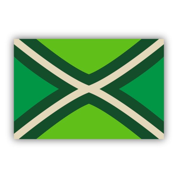 5x Achterhoekse vlag sticker 9 x 6 cm