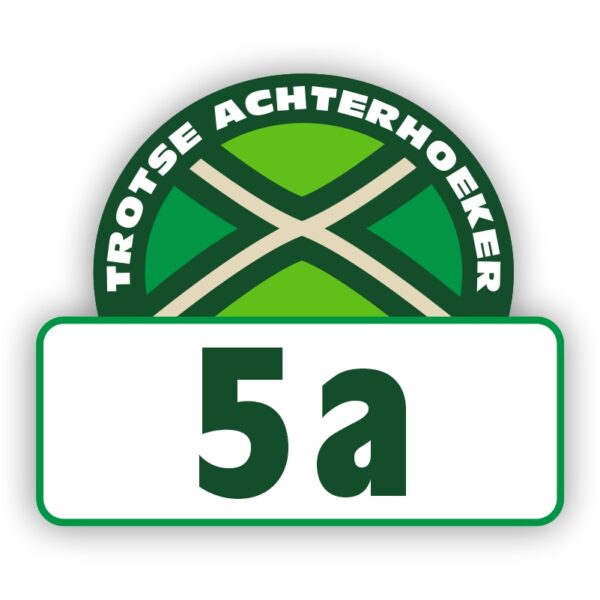 Container sticker Achterhoekse Vlag met huisnummer - Afbeelding 3