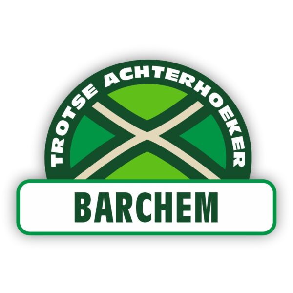 Plaatsnaam sticker Achterhoekse Vlag - Barchem