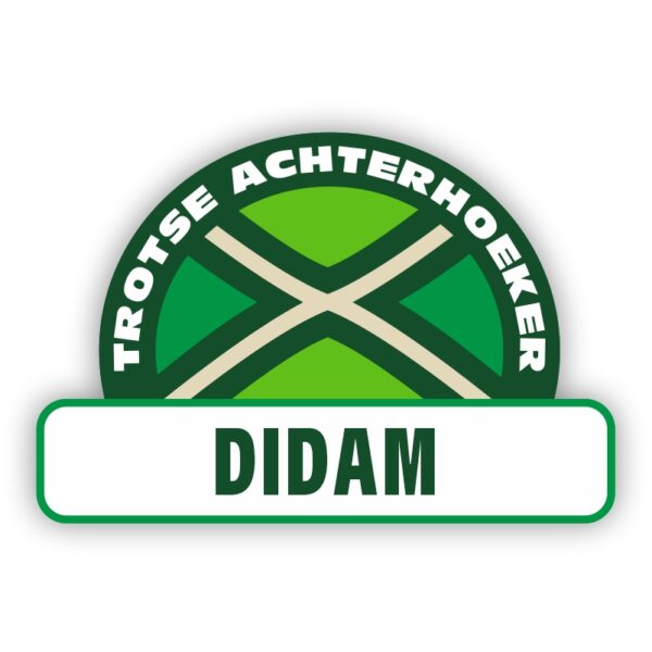 Plaatsnaam sticker Achterhoekse Vlag - Didam