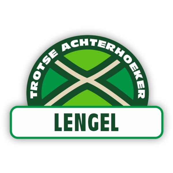 Plaatsnaam sticker Achterhoekse Vlag - Lengel