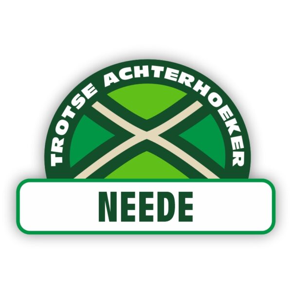 Plaatsnaam sticker Achterhoekse Vlag - Neede