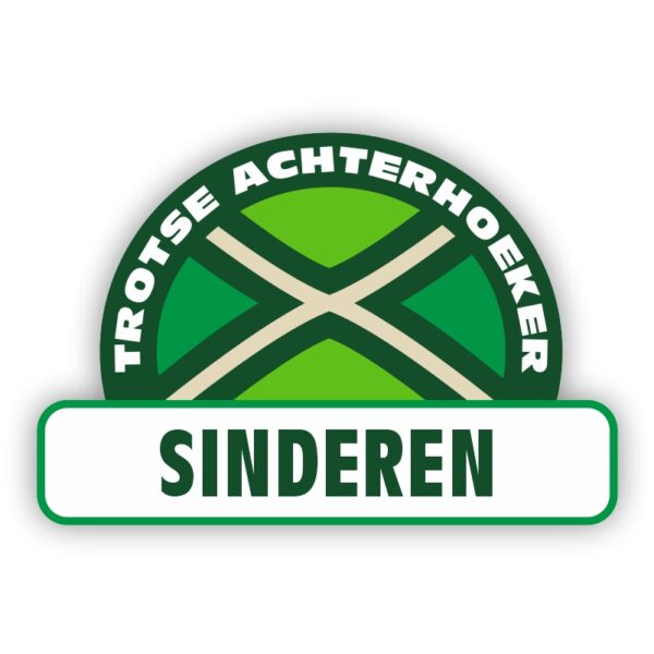 Plaatsnaam sticker Achterhoekse Vlag - Sinderen