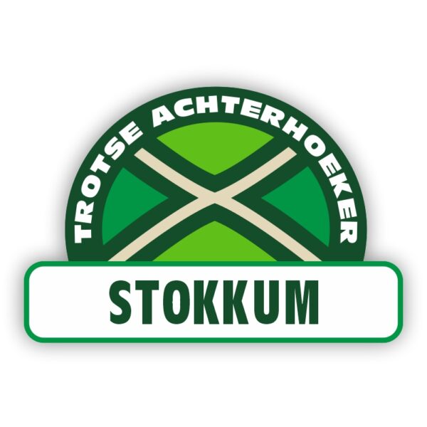 Plaatsnaam sticker Achterhoekse Vlag - Stokkum