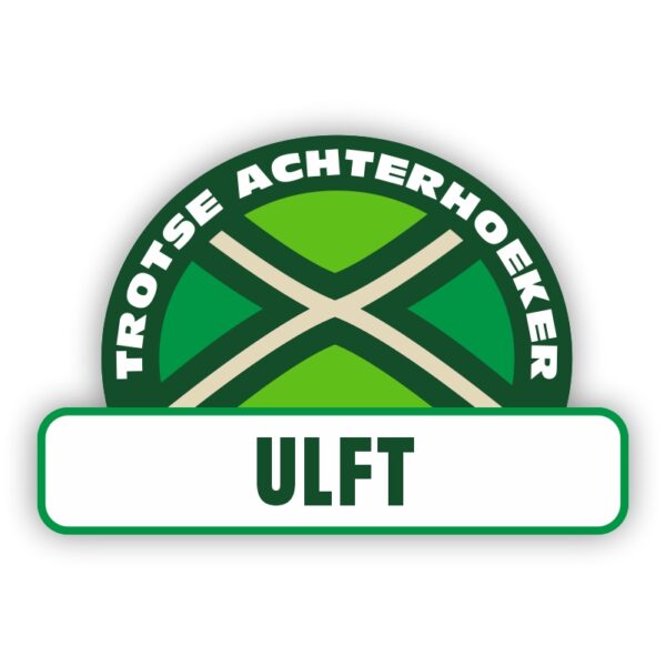 Plaatsnaam sticker Achterhoekse Vlag - Ulft