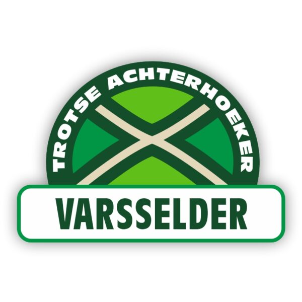 Plaatsnaam sticker Achterhoekse Vlag - Varsselder