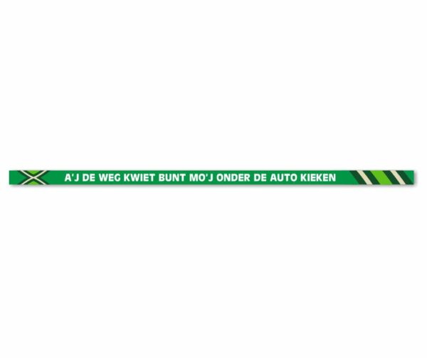 Kentekenplaat sticker A-j de weg kwiet bunt mo'j onder de auto kieken - Afbeelding 2