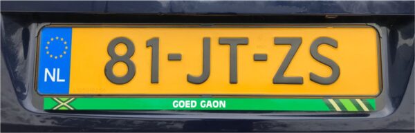 Kentekenplaat sticker Goed Gaon - Afbeelding 3