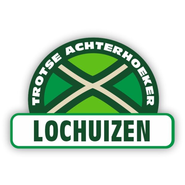 Plaatsnaam sticker Achterhoekse Vlag - Lochuizen